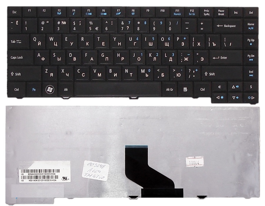 Клавиатура для Acer TravelMate 4750, 4750G